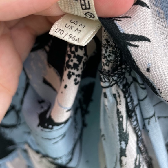 Free People Heat Wave Palm Print Maxi Dress Sz Medium Tiered Boho - Picture 11 of 16